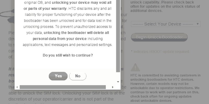 unlock bootloader htc m9