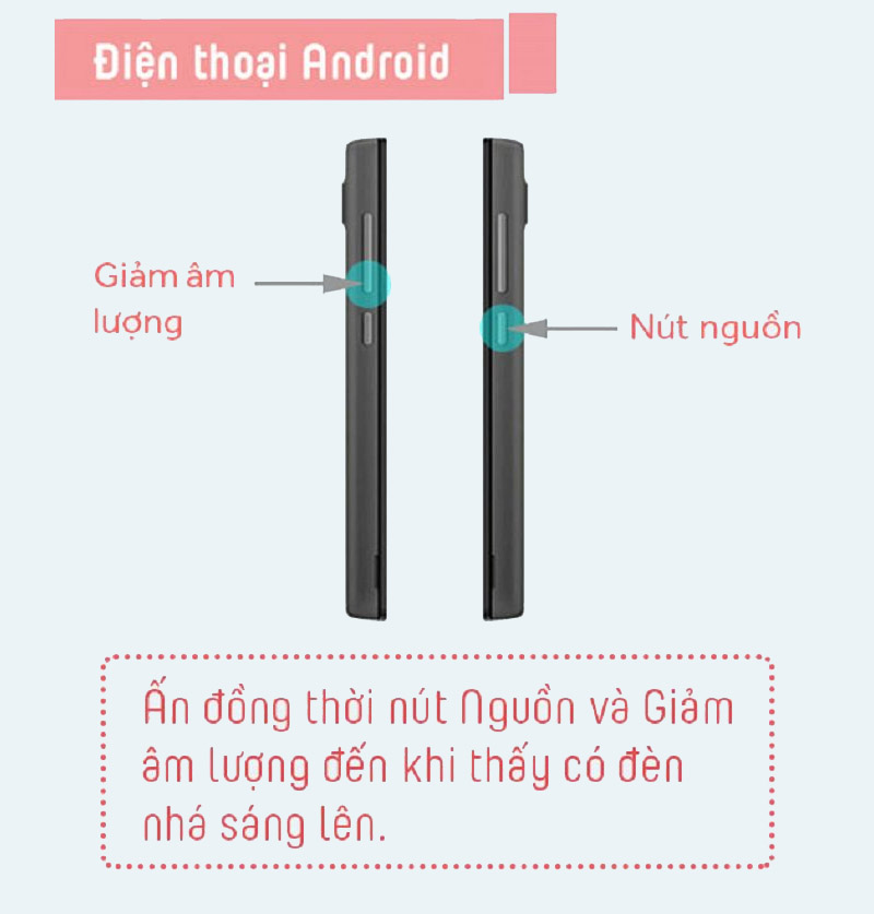 cách chụp ảnh màn hình cho điện thoại android