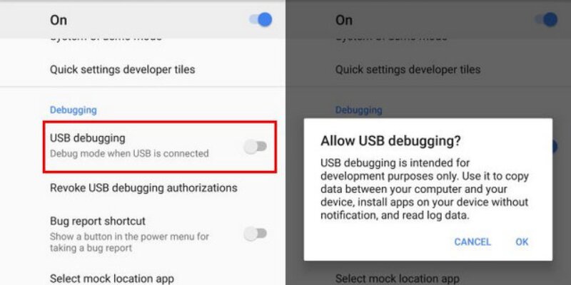 usb debugging android 5.0