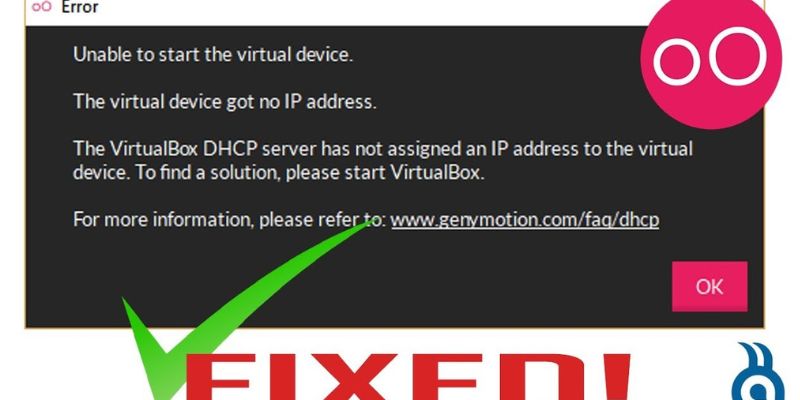 the virtual device got not ip address