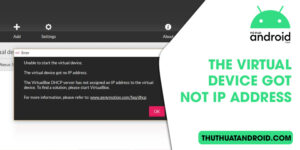 the virtual device got not ip address