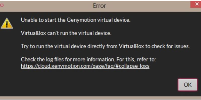 the virtual device got not ip address