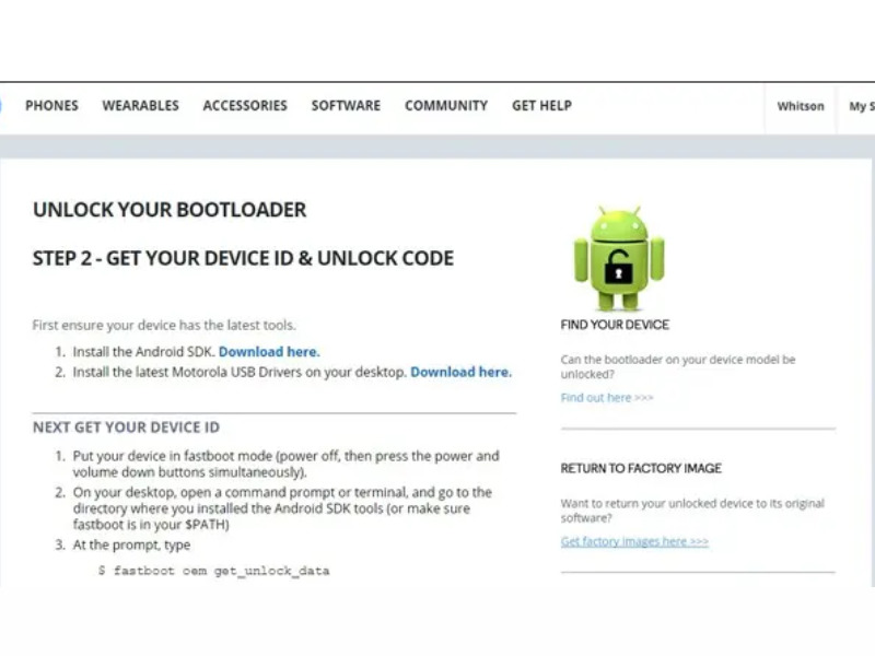 unlock bootloader cho điện thoại android