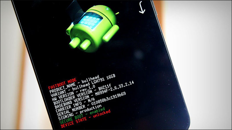 mở khóa bootloader