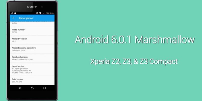 Rom 6.0.1 cho Sony Z3