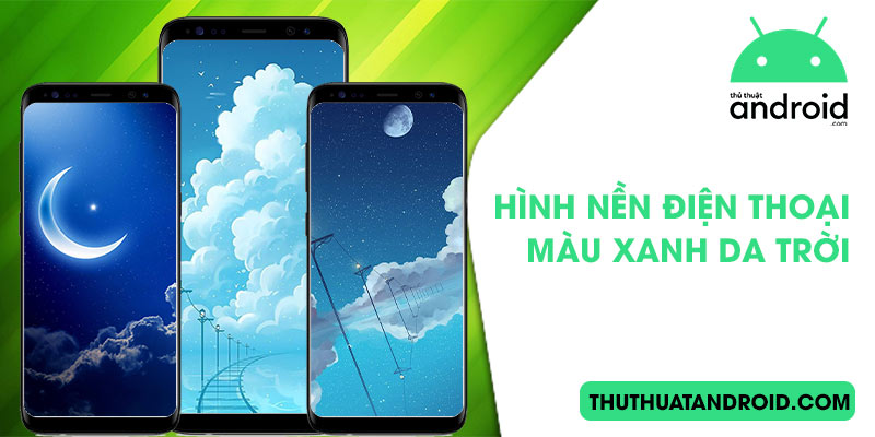 hình nền điện thoại màu xanh da trời